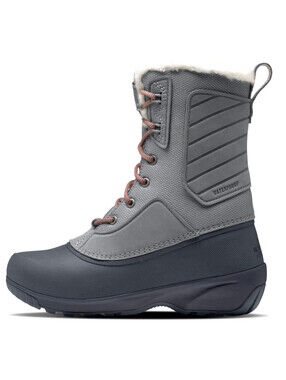 The North Face Shellista IV Mid WP Women's 9.5 Gray Waterproof Winter Boots NEW